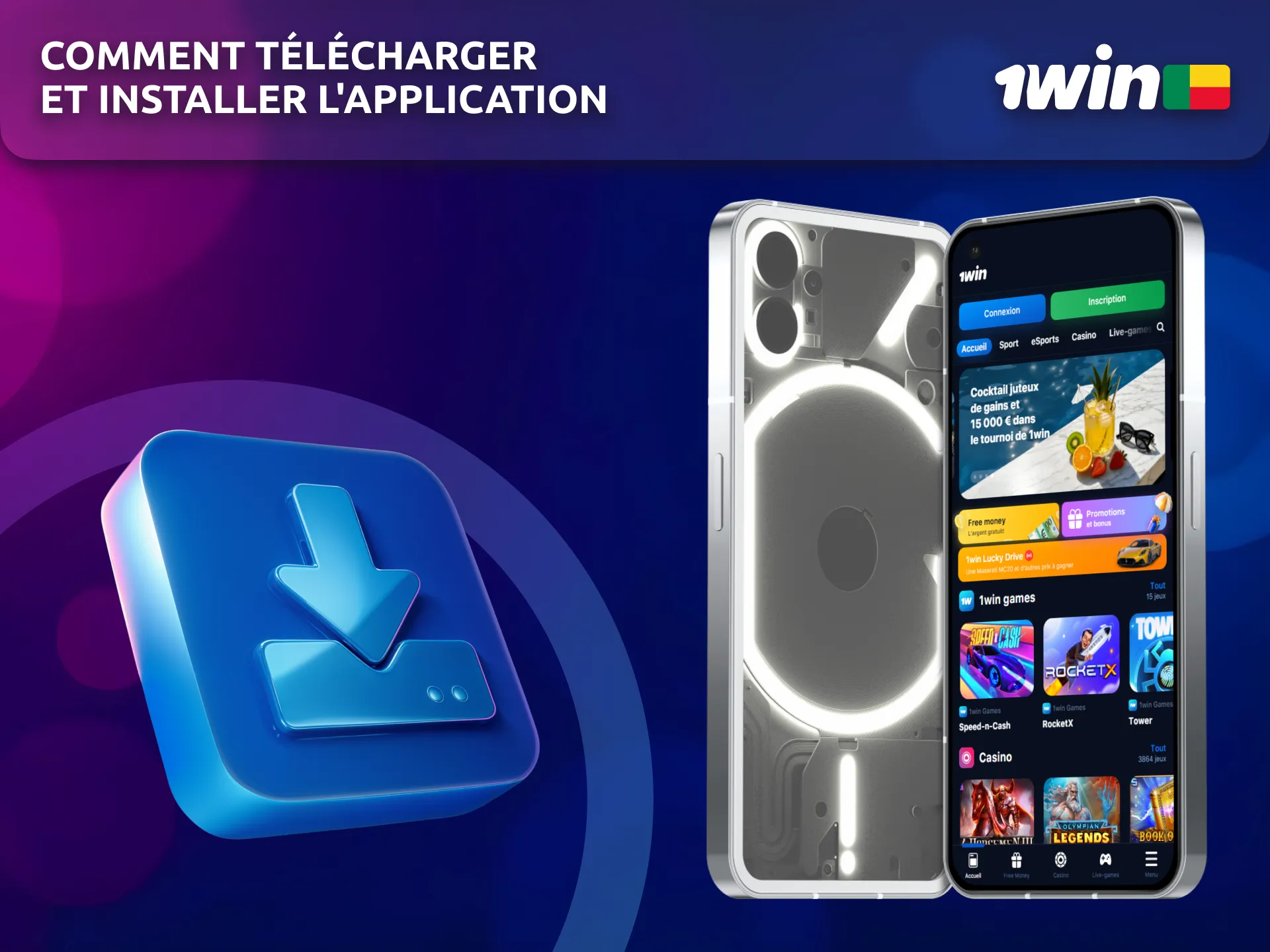 Suivez les étapes pour télécharger et installer l’appli 1Win Android facilement.