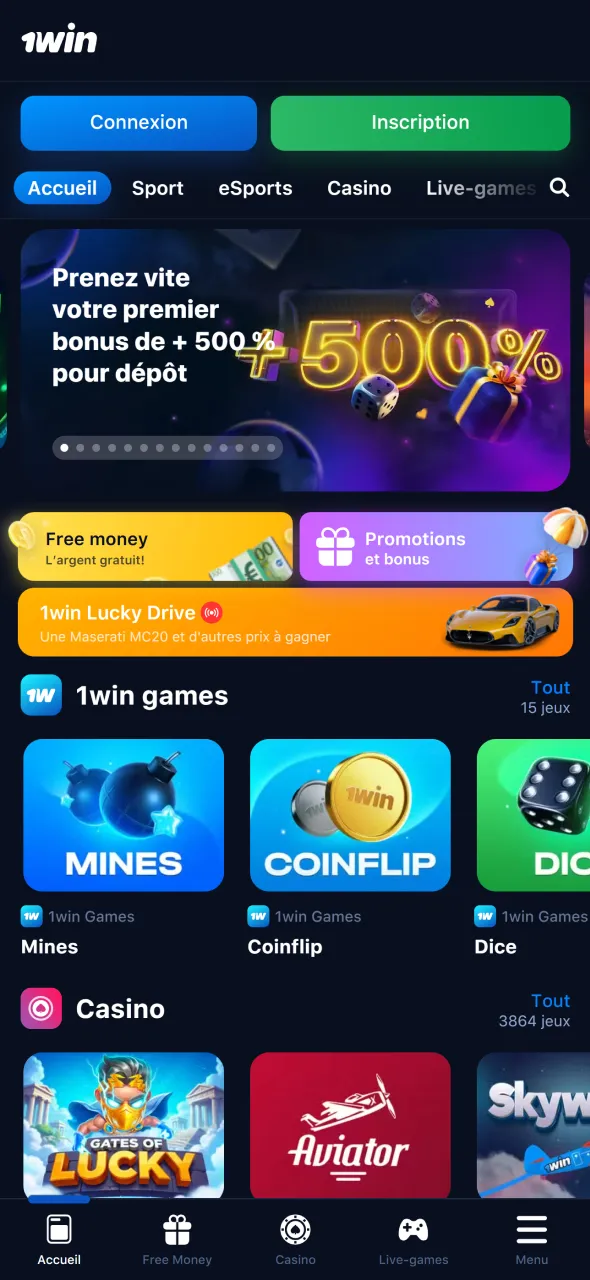 Téléchargez l’application officielle 1Win pour une expérience fluide au Bénin.