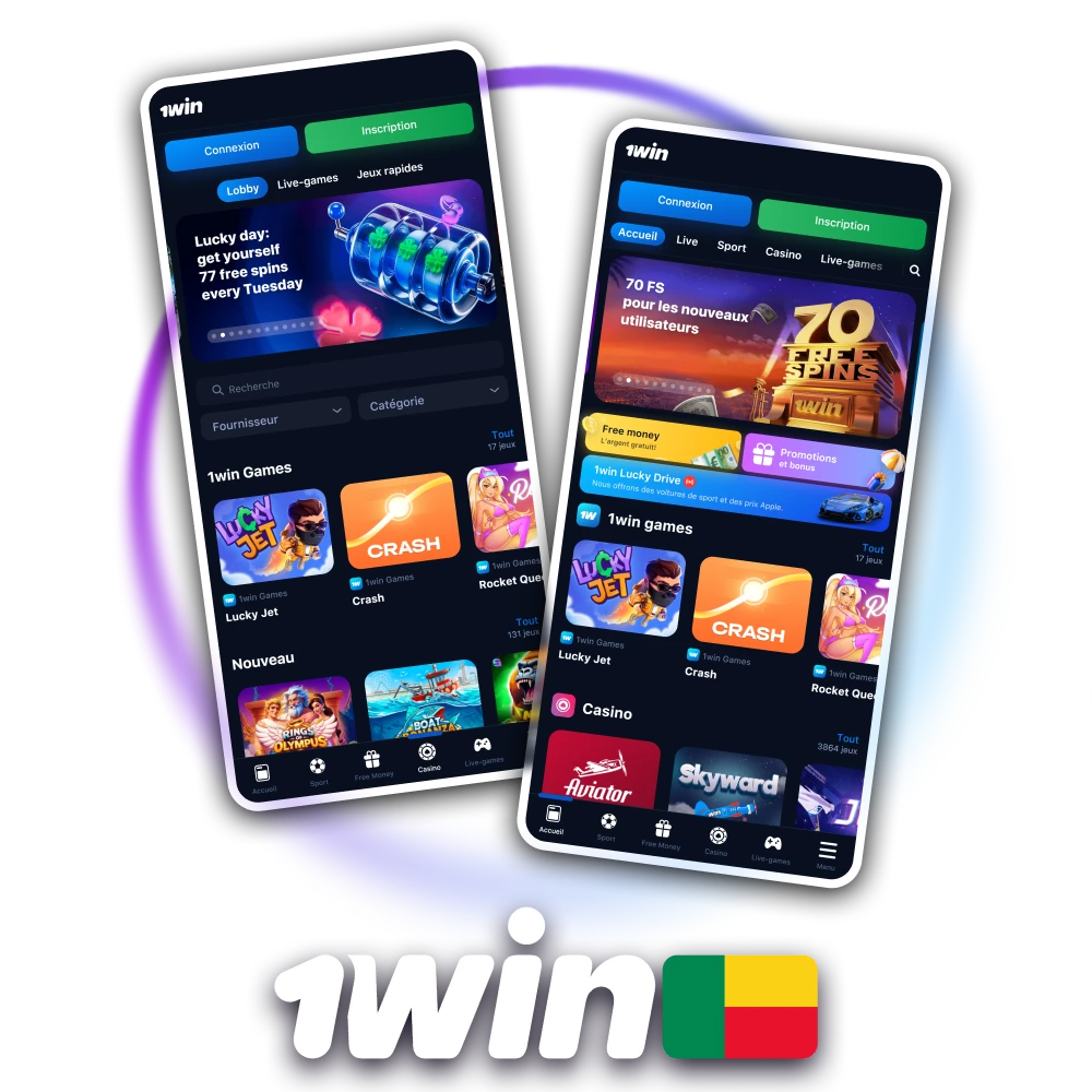 Téléchargez l’app 1win pour parier facilement depuis le Bénin.