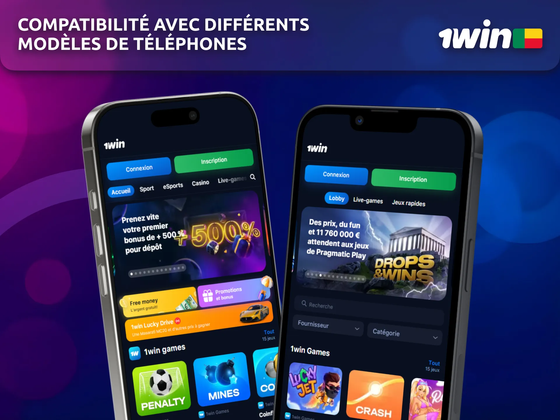L’application 1Win iOS est compatible avec différents modèles d’iPhone.