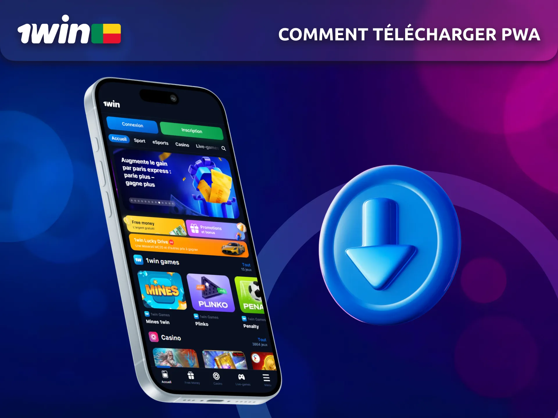 Apprenez comment télécharger la version PWA iOS de l’application 1Win.