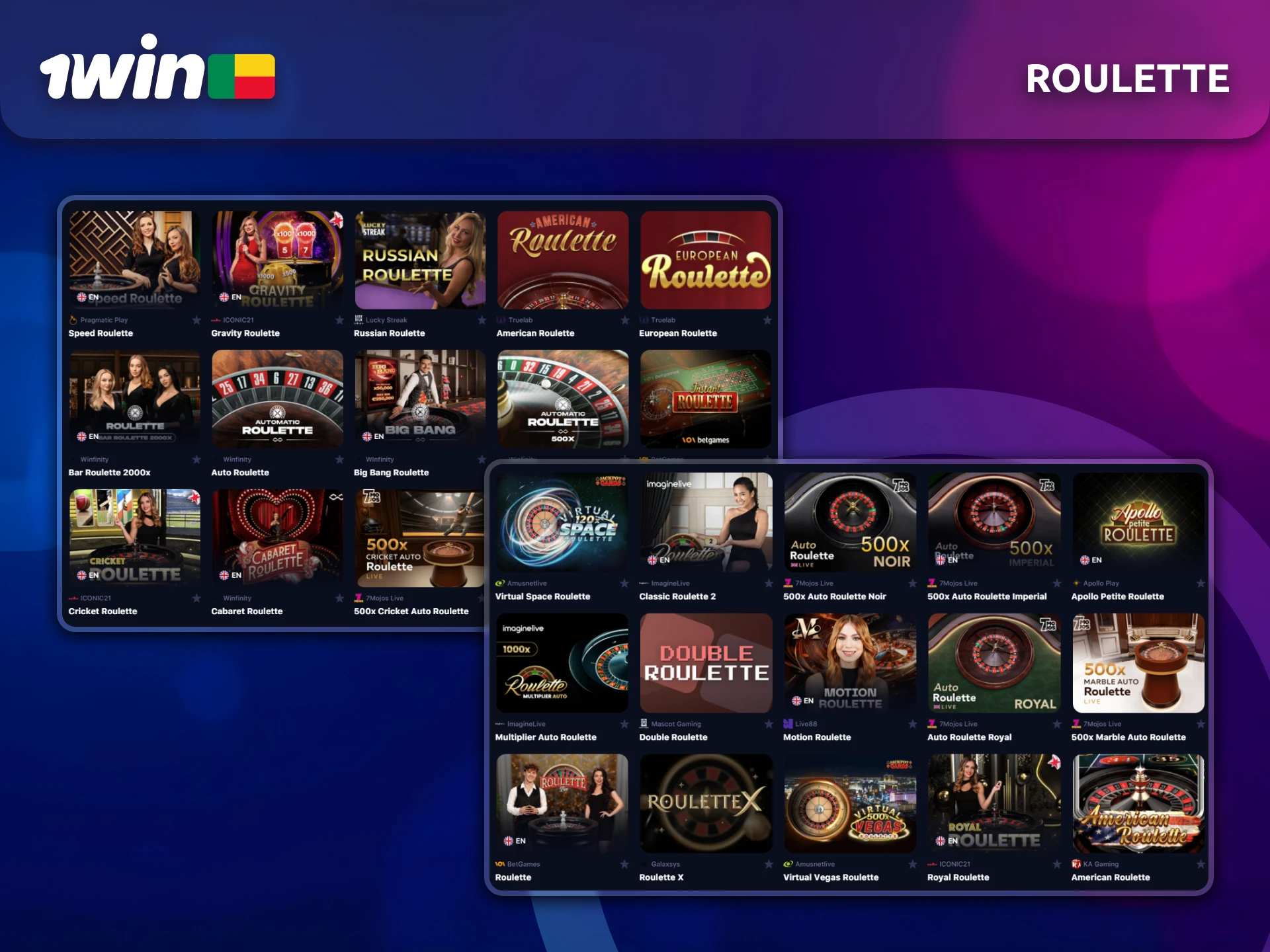 La roulette sur 1win offre du divertissement de qualité pour les joueurs béninois.