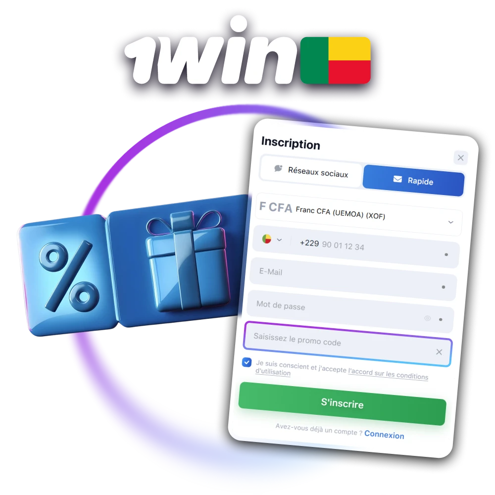 Utilisez un code promo pour obtenir des avantages sur 1win.