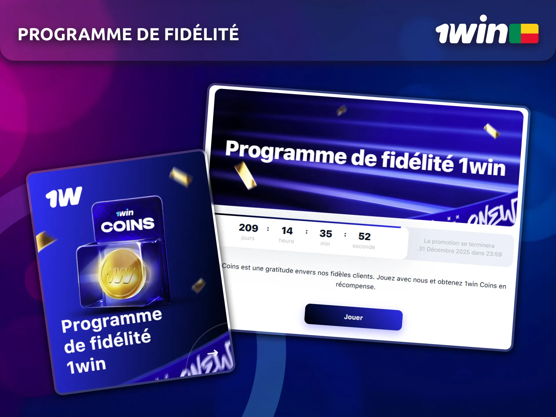Découvrez le programme de fidélité avantageux de 1Win.
