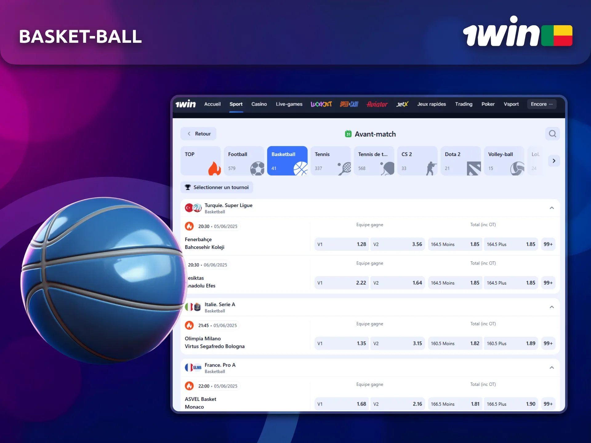 Jouez au basket-ball chez 1Win et gagnez avec passion.