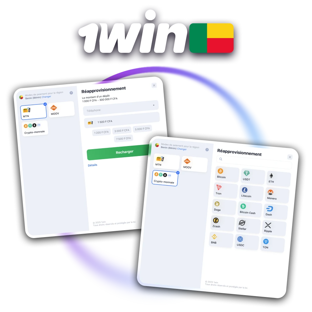 Effectuez vos paiements en toute sécurité sur 1win.