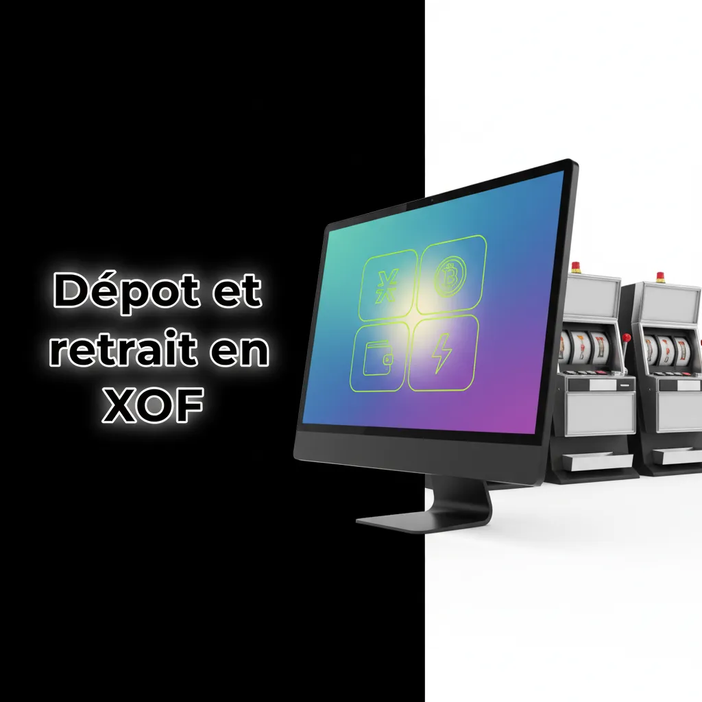 Dépôt et retrait en XOF avec icônes Visa, Mastercard, Perfect Money, WebMoney, MTN, Moov, Bitcoin, USDT.