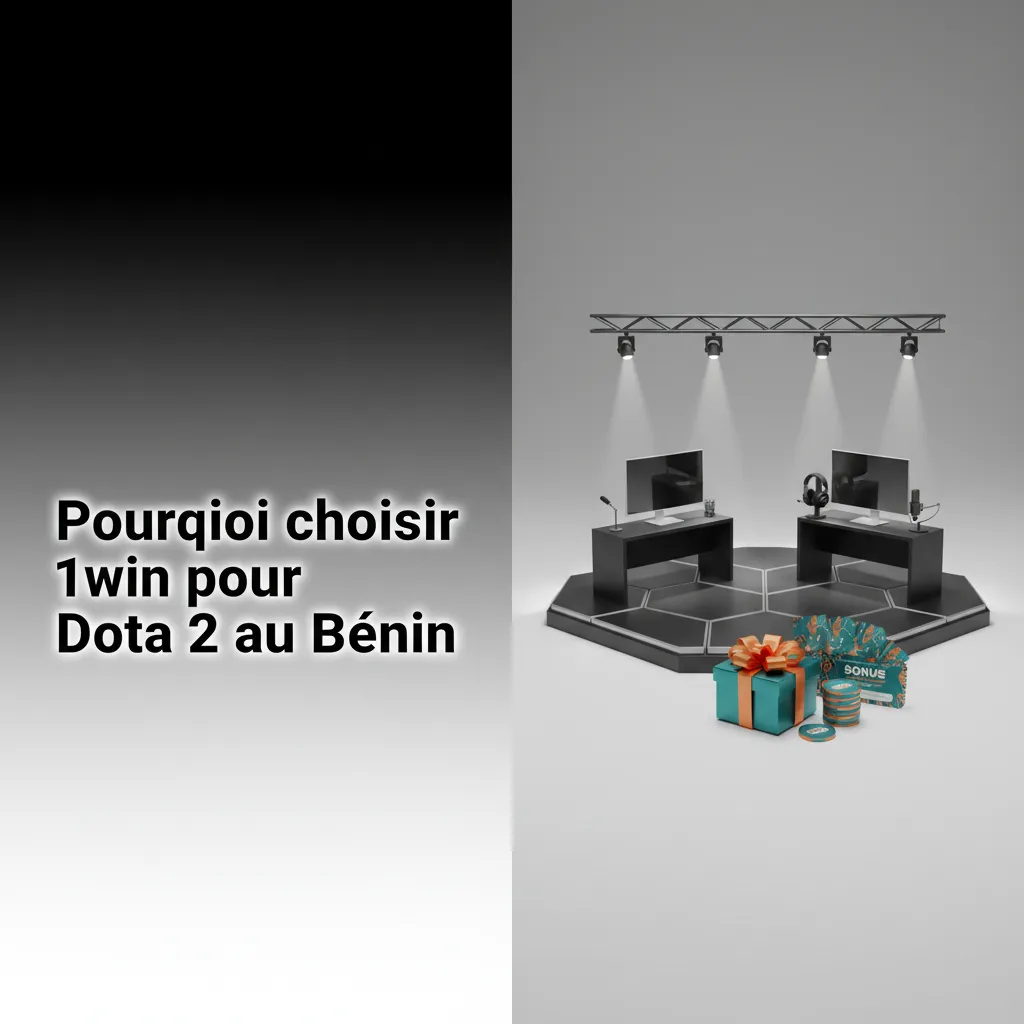 Bannière 1win Dota 2 au Bénin: bonus XOF 362 960, MTN/Moov, cartes/crypto, chat 24/7 FR, app rapide, cotes compétitives.