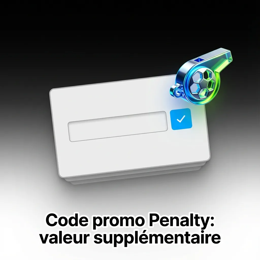 Bannière promo pour le jeu Penalty: code 1WIN à entrer avant dépôt; avantages soumis à conditions.