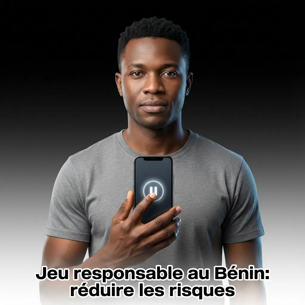 Infographie jeu responsable au Bénin: budget, limites dépôt/perte/session, pauses, pas de chasse aux pertes, aide.
