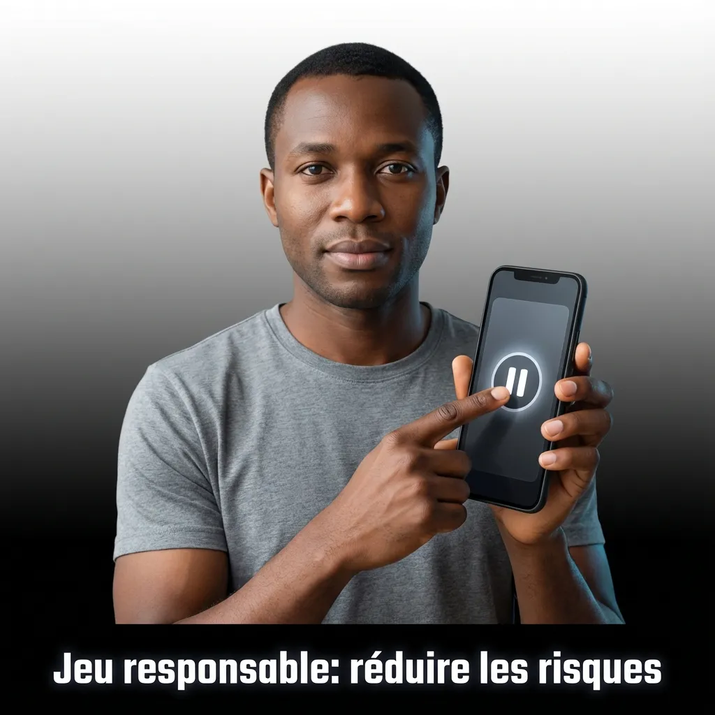 Infographie jeu responsable: budget, limites dépôt/pertes, pauses, démo CoinFlip; risques et aide professionnelle.