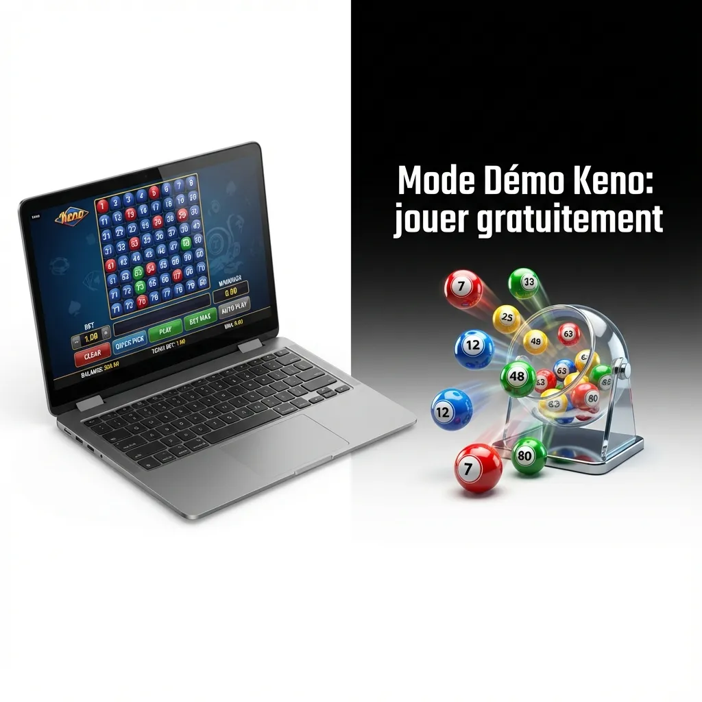 Interface de démo Keno gratuite avec tirages rapides, options de pari et table de gains pour apprendre sans risque.
