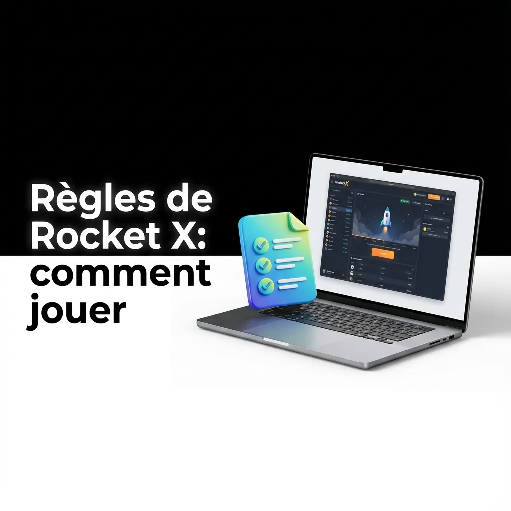 Illustration des règles de Rocket X: multiplicateur qui monte, encaisser avant l’explosion, gains = mise × multiplicateur