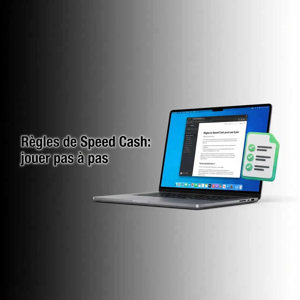 Guide pas à pas Speed Cash: mise, spin, symboles alignés, multiplicateurs, 18+, RTP variable, ajuster mise, gérer budget.